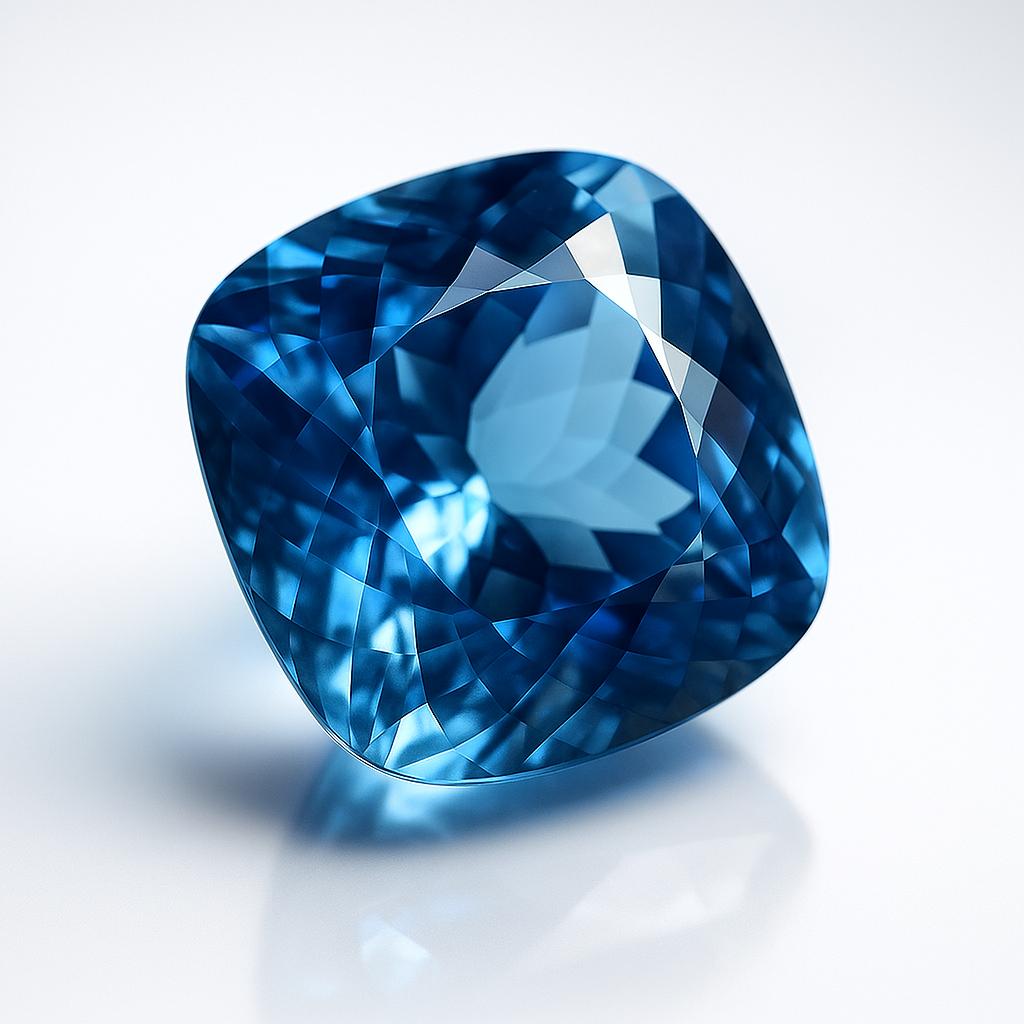 Natural Blue Sapphire Loose Gemstone 12 ct Square Cushion Cut September Birthday Birthstone