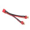 Deans Style T Plug 2 Male To T Plug 1 Female Power Cable Silicone Wire for 2 6S Lipo Battery