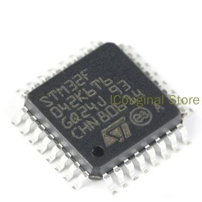 5PCS STM32F042K6T6 Original NEW LQFP-32 48MHz 32Kb 32-bit Microcontroller IC Chip K6T6 Encapsulation LQFP32 32F042K6T6