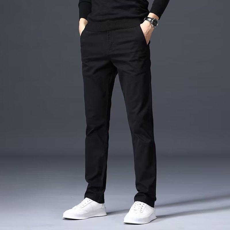 Men's Autumn Casual Straight-Leg Trousers - Versatile, Lightweight, Loose-fit Pants for Business and Workwear
