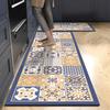 1PC Retro American Kitchen Soft Diatomized Mud Floor Mat Long Strip Combination Wash Waterproof And Oil Proof Foot Mat