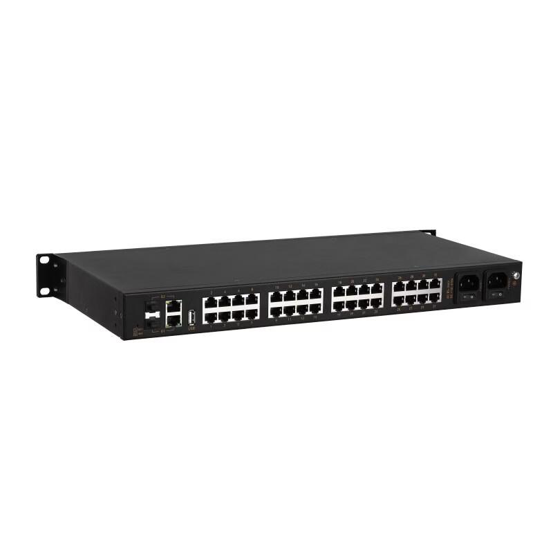 Maiwei 32-Port Industrial Serial to Dual Gigabit Ethernet Server