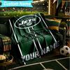 1PC Custom Name Blanket Jets Helmet Flannel Blankets Patterns Throw Blanket All-Season Soft Gift for Couch, Bed, Camping, Birthday Gifts