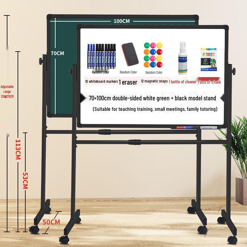 Mobile Magnetic Whiteboard Stand: Large Office, Teaching, and Meeting Writing Display Board