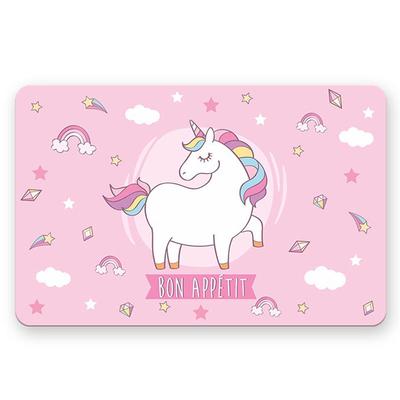 [A1906] - Placemat 'Licorne My Unicorn' Pink - 43x28 ​​cm