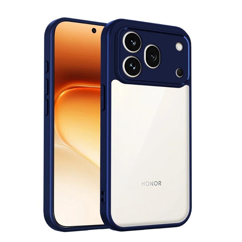 Four-corner Airbag Shockproof Transparent PC Case for Honor 600 Pro 600 Lite Matte Silicone Bumper Lens Camera Protector Cover