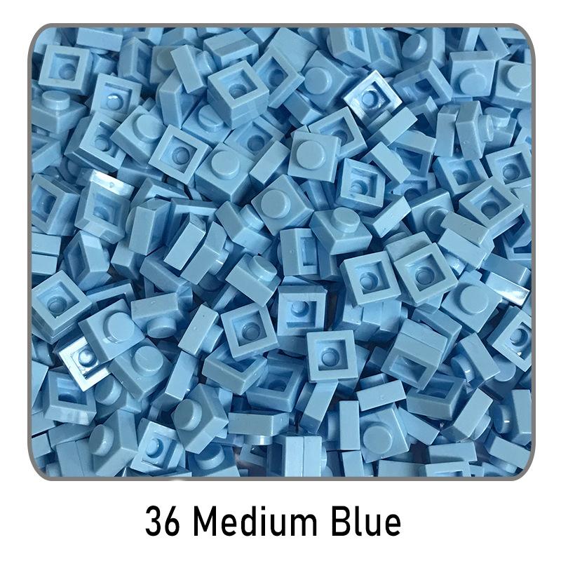 500Pcs Diy Pixel Art Building Blocks Thin Figures Bricks Compatible With 3024 1X1 Square Bricks Bulk Assemble Toys Gift For Chil