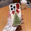 Bows Christmas Tree Phone Case, Suitable for iPhone 17, 16, 15, Plus, Pro, Max Series Phones - Ideal for Use As a Gift