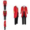 The King Of Circus Barnum Cosplay Costume For Men Red And Black Polyester Blended Fabric