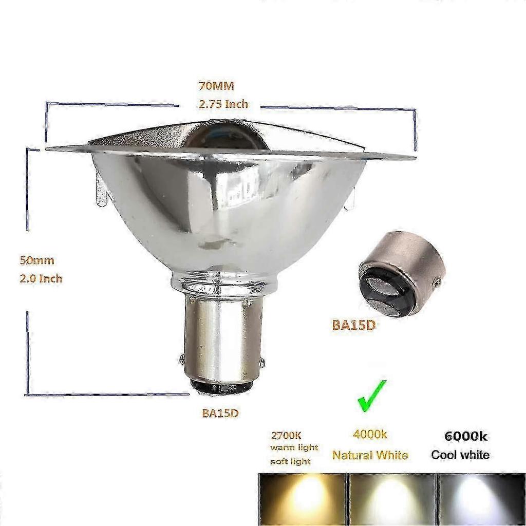 2x LED AR70 Reflektorlicht 3W 12V BA15d Sockel 4000K Schienenlicht 25W hwy