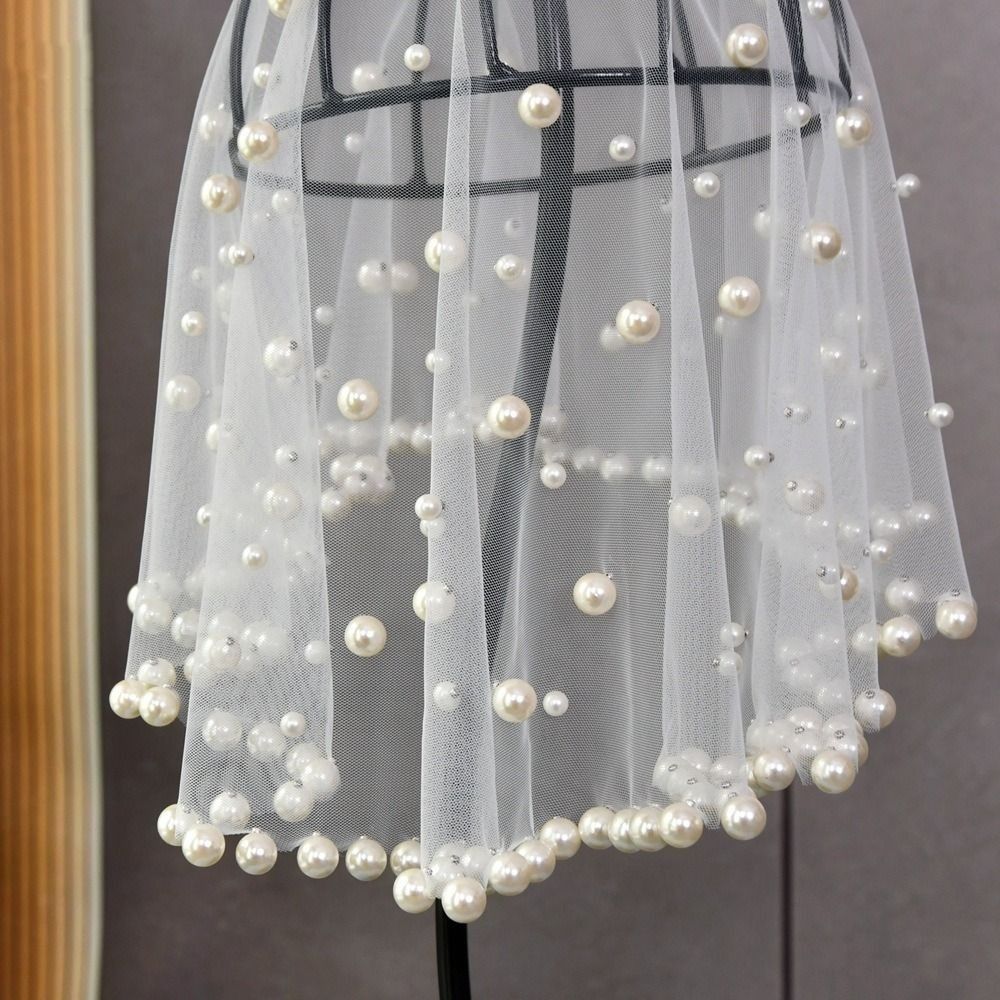 French Wedding Veils Short Bride Head Gauze Fashion Brides Veil  Headpieces