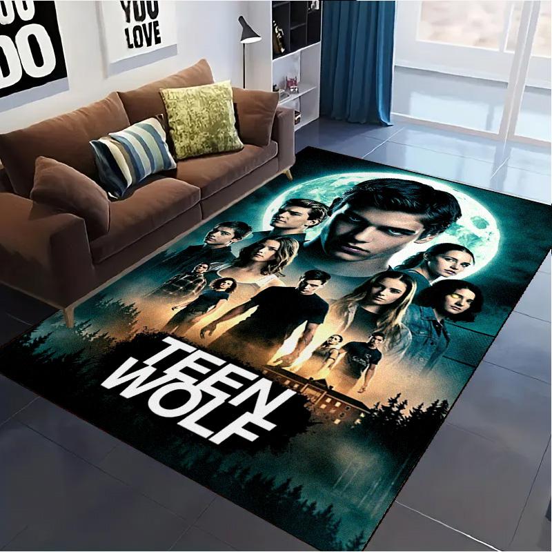 Teen Wolf Carpet Rug for Living Room Bedroom Home Sofa Decoration,Kids play Non-slip Floor Mat