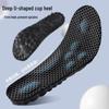 Graphene Running Shoe Insoles: Antibacterial, Breathable, Sweat-Absorbing, High Elasticity, Shock-Absorbing, 4D Massage, Cloud-Like Comfort.