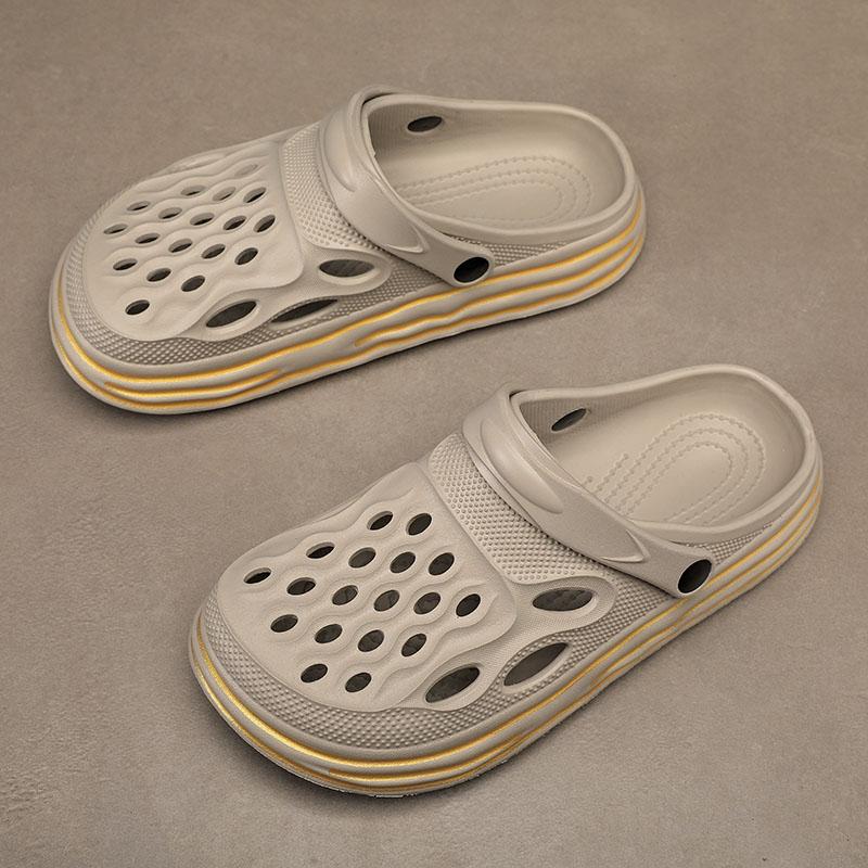 Fashion Hot Sale Brand Clogs Men Sandals Casual Slippers EVA Lightweight Sandles Summer Beach Men's Half Drag New Mens Slip on Shoes