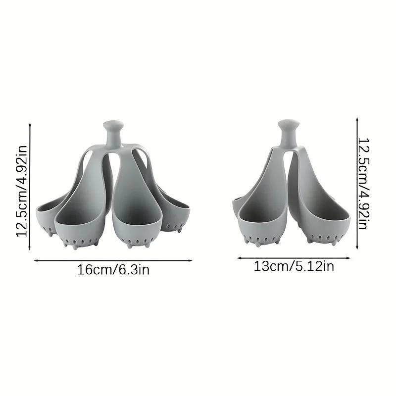 1/2pcs Silicone Egg Cooker High-Temperature Resistant Silicone Steaming Eggs Boiler for Home Quick Breakfast Prep Kitchen Tools