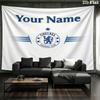 Chelsea F Custom Name Wall Tapestry Aesthetic Wall Hanging Printed Fabric Blanket Decorative Tapestries for Bedroom Living Room Home Decor