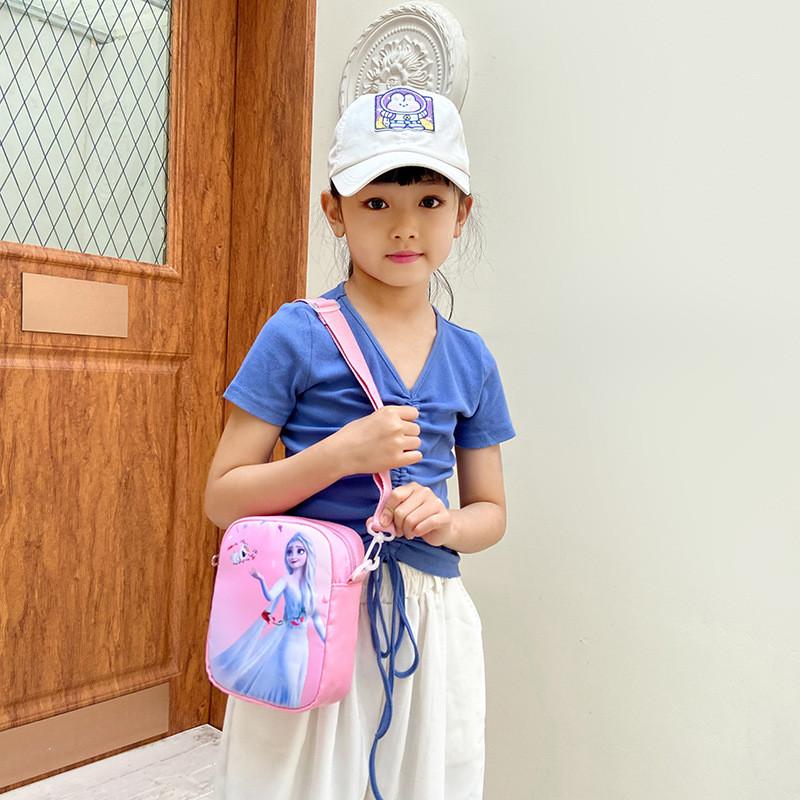 Cartoon Unicorn Elsa Pattern Children Nylon Shoulder Bag For Use Daily