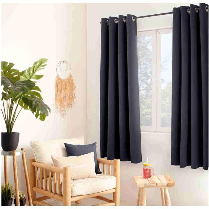 1 Thermal Curtain 135 X 180 Cm Dark Grey Glacier