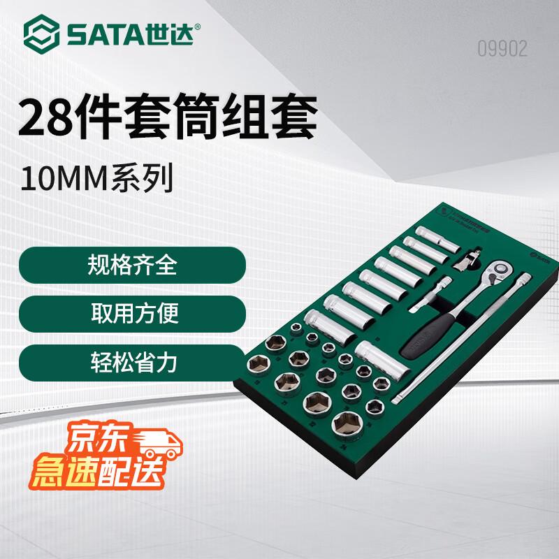 SATA 28-Piece 10MM Socket Wrench Set