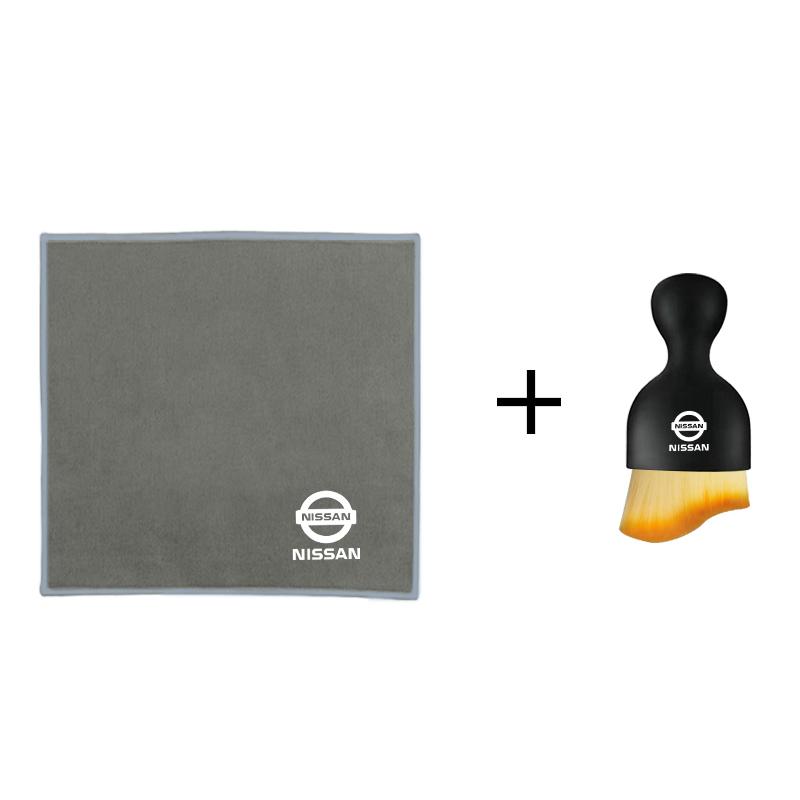 Car Wash Towels Microfiber Rag Cleaning Brush for Nissan X-trail Qashqai Note Juke Sentra Patrol Navara Micra Auto Accessories