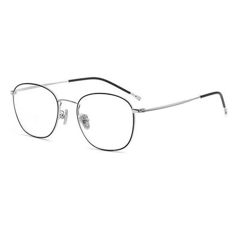 

5815 Anti Blue Rays/Photochromic Oval Optical Eyewear With With Prescription Alloy Metal Shortsighted/Hyperopia/Progressive Eyeglasses Single Version&1.56&Anti Blue Ray
