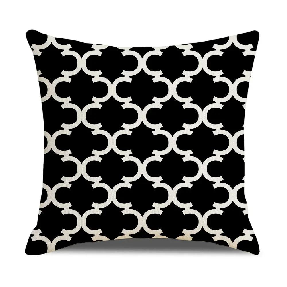 Nordic Geometric Throw Pillow Cover With Short Plush Print Living Room Sofa Decoration Cushion Cover Pillow Covers Decorative