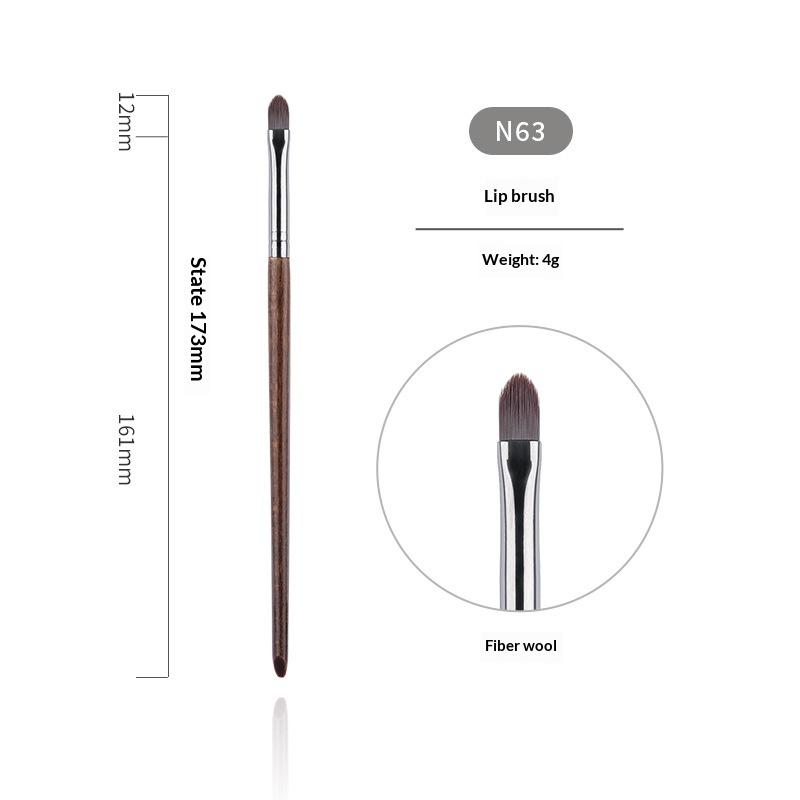 Professional Animal Hair Makeup Brush Set Complete Soft Bristles for Eyeshadow Lip Foundation Beginner Use