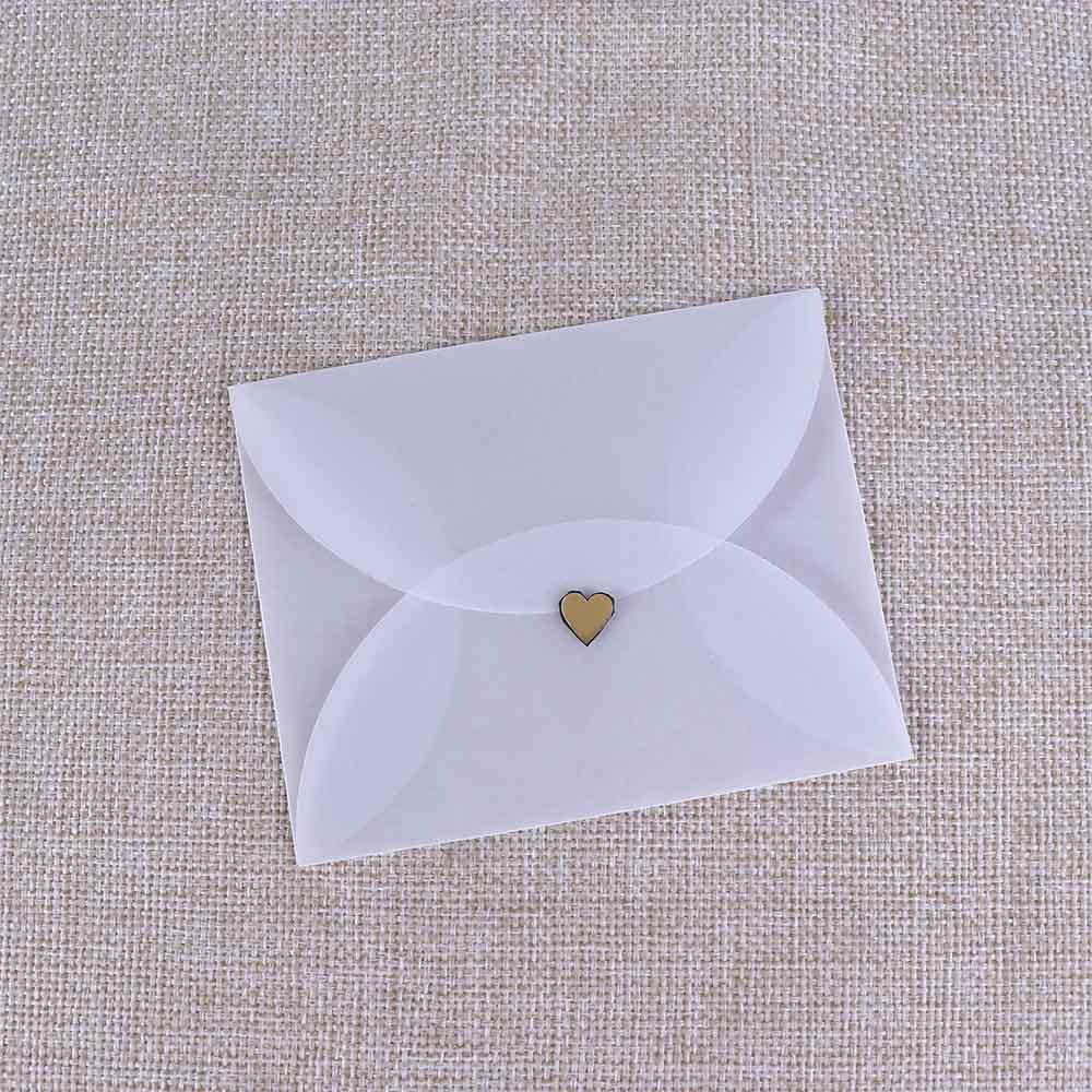 Postcard White For Card Sulfuric Acid Paper Envelopes For DIY Semi-transparent Paper Envelopes