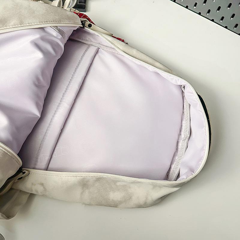 Schoolbag new schoolbag Korean version ins tooling style trend couple backpack large capacity middle and high school students air cushion backpack
