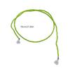 Adjustable Collarbone Chain Niche Green Glass Beaded Neckchain Stylish Necklace Jewelry Neckchain Charm for Women