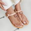 Fashion 2025 New Summer Flats Sandals Women Crystal Clip Toe Slippers Trend Luxury Ladies Shoes Beach Causal Slides Zapatos De Mujer