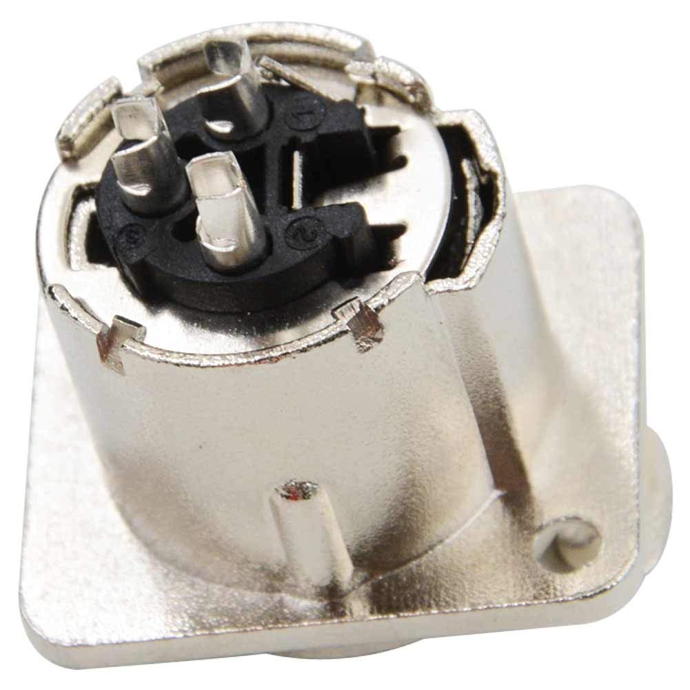 2Pack XLR Female Jack 3 Pin XLR 3 Pin Female Chassis Panel Mount Socket Connector XLR Jack Socket Chassis XLR Wire Connector Microphone Audio