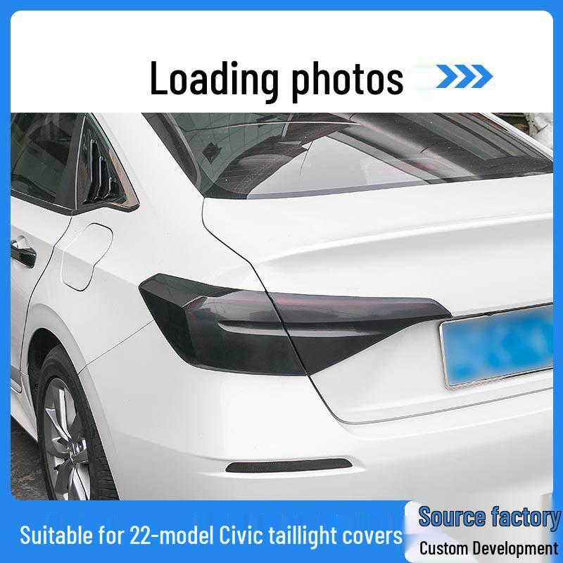 11th Gen Civic Smoked Black Warrior Taillight Housing Sticker