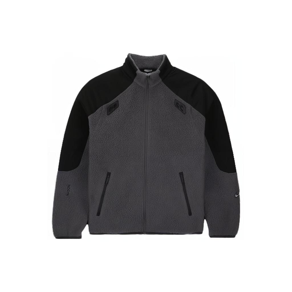 Nike X Nocta Fw23 Color-Block Velour Zip-Up Jacket Unisex Outerwear Black DV3636-068