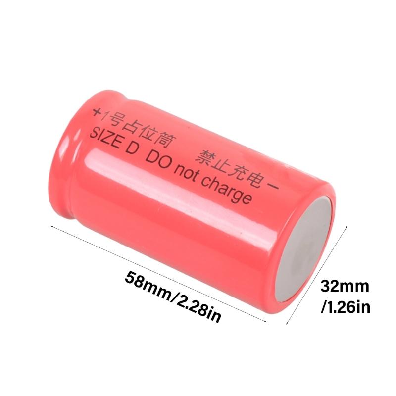 LR20 D Size Battery Placeholder Conductor Adapter Power Integration Placeholder Cylinder Conductor for Electronic Device