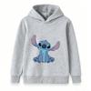 Kids Boys Girls Cute Blue Alien Printed Pullover Hoodie Casual Warm Long Sleeve Hooded Sweatshirt For Daily Wear