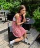 Minasu Menasoo Summer Stripe Terry Strap Onepiece_Red