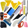 Car Vinyl Tint Film Installation Tool Kit Rubber Scraper Magnetic Holder Wrapping Sticker Carving Knife with Spare Blades
