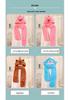 Adorable Capybara Plush Hat, Scarf & Gloves Set - Winter Cartoon Ear Protection