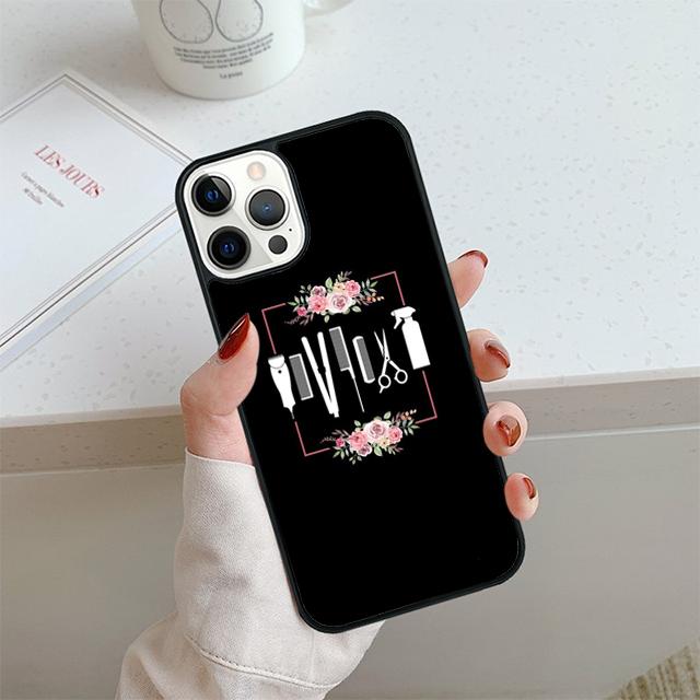 Hair Scissors Phone Case For iPhone 17 Air 14 15 16 13 12 Cover For Apple 14 15 16 Pro Max 6S Plus Coque