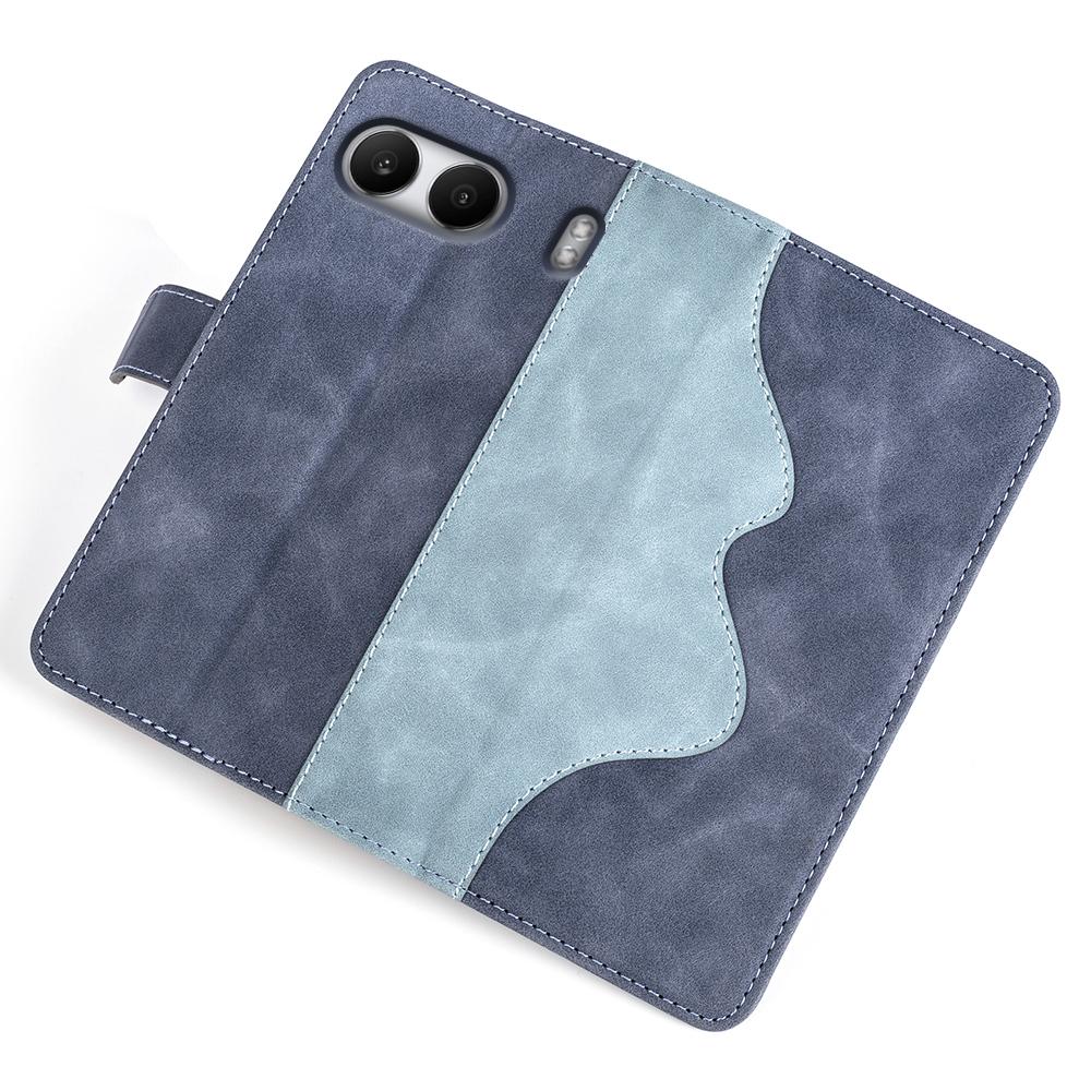 For OnePlus Nord 4 Wallet Case Leather Phone Cover Splicing Color