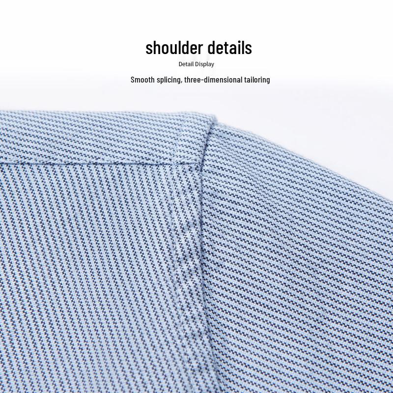 Hodo Men's Long-Staple Cotton Short-Sleeve Textured Shirt