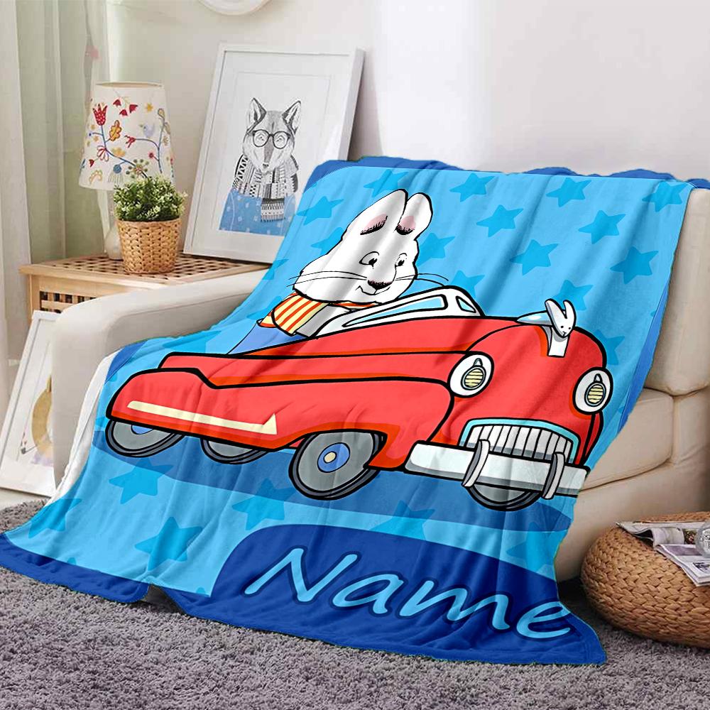 Customiz Name Personality Max and Ruby Blanket Soft &Warm Sofa Office Bed Travel Lunch Break Blanket, Gift Suitable All Seasons