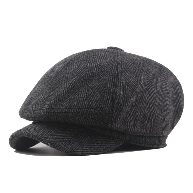 Casquette octogonale de newsboy Gang Sanglant Rasoir: Béret Automne/Hiver pour Jeunes Artistes