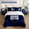 Alianza Lima 3‑Piece Bedding Set Soft Microfiber Duvet Cover Pillowcases Comfortable Bed Linen for Bedroom Decoration