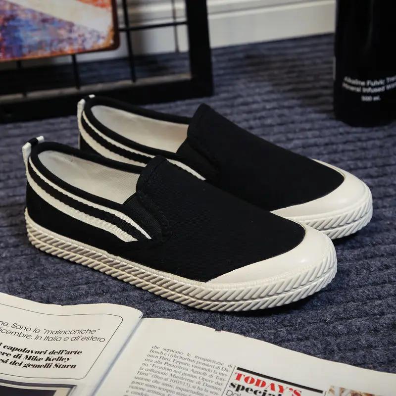 

Slip-ons Spring Autumn Vulcanize Shoes For Men Canvas New In Legitimate Trends 2024 Common Sneakers Man Elegant Sale And Cheap 35