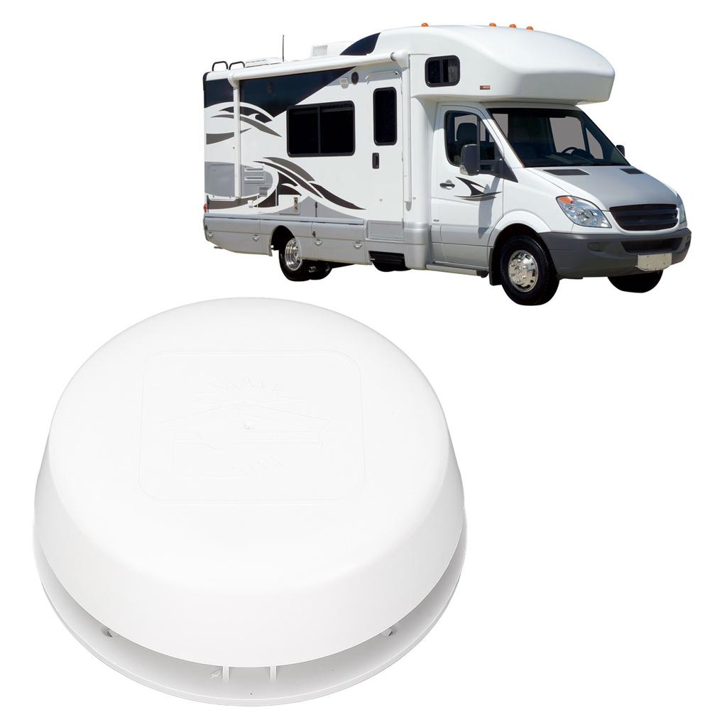 RV Roof Vent Cap 155mm Air Exchange Oxidation Resistant Round Mushroom Ventilation Cap with Mesh Scr