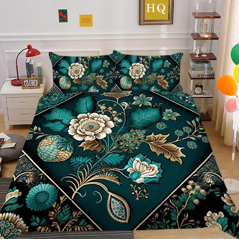 Bedding Cover Set High Quality Paisley Printing Children Bedspread Double Size Polyester Home Textiles