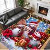 Christmas Printed Square Area Rug Soft Non Slip Floor Carpet For Bedroom Holiday Gift