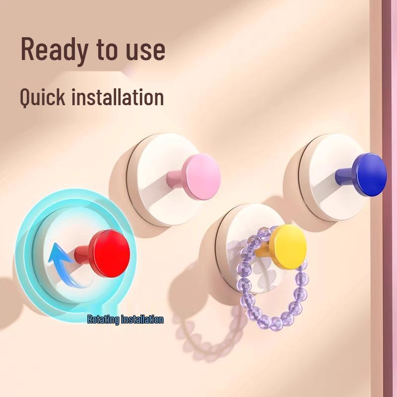 Dopamin Spurloser Saugknopf Badezimmerhaken - Stark haftende Handtuch- und Mantelstange